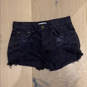 Billabong Black Jean Shorts